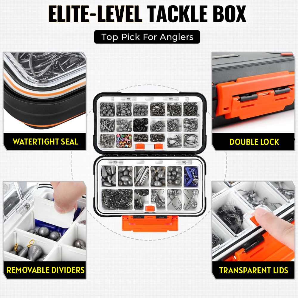 Fishing Terminal Tackle Kit, 397 Pieces